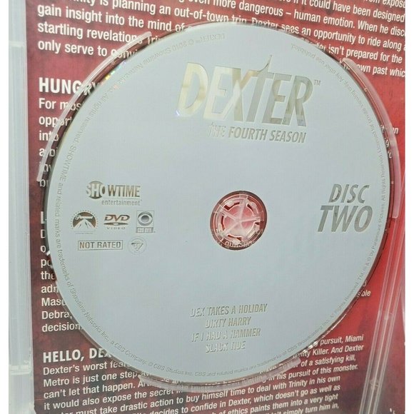 Dexter The Fourth Season Disc 2 & 3 In 3 And 4 Case No Scratches Clean - Picture 7 of 8